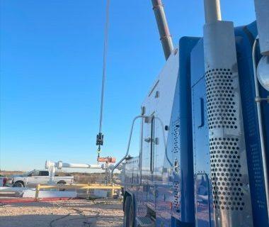 wireline truck set up