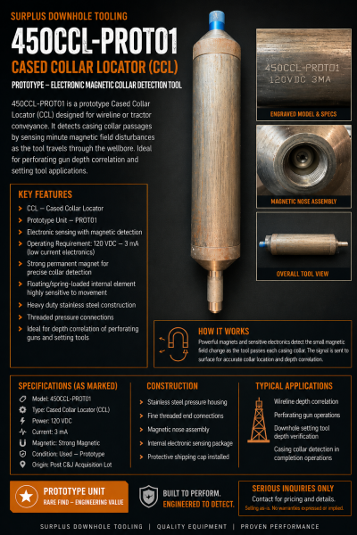 450CCL-PR0TO1 Cased Colar Locator (CCL)